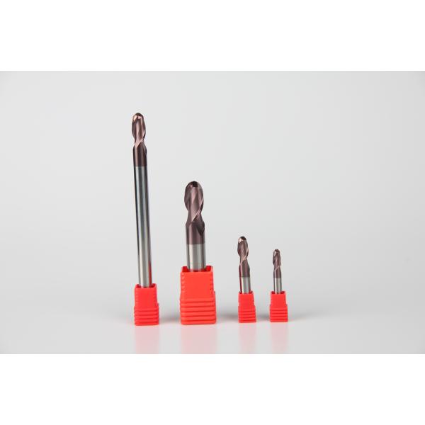 8 мм вольфрамового карбида шарик нос конец мельницы 2 флейты индивидуальное покрытие