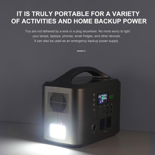 1000w dehors tout dans un stockage de l'énergie portatif solaire du système Lifepo4