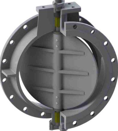 6 pulgadas 10 pulgadas de brida de válvula de mariposa neumática de acero inoxidable