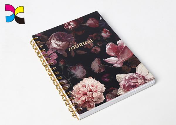Coated Art Paper Spiral Notebook Printing Journey With Kraft Paper Back Cover