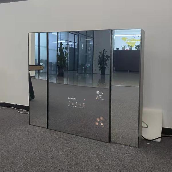 Android 5.0 Touchscreen Smart Mirror , 15.6 inch Interactive Bathroom Mirror