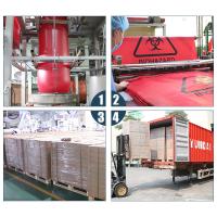 Les déchets infectieux de Biohazard d'isolement rouge mettent en sac les 17 microns à haute densité de gallon de 40-45