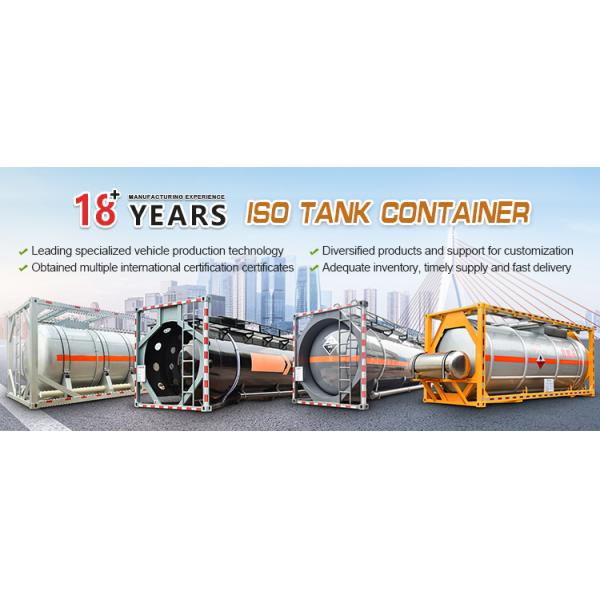 20FT ISO Container Tank 2500 Liters Capacity For Chemical Liquid
