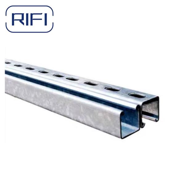1 polegada de aço laminado C canal 41x21mm galvanizado zinco preto acabado
