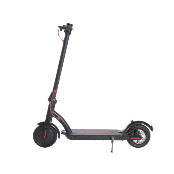 Black 2 Wheel Collapsible Electric Scooter 8.5 Inch CE Certificate