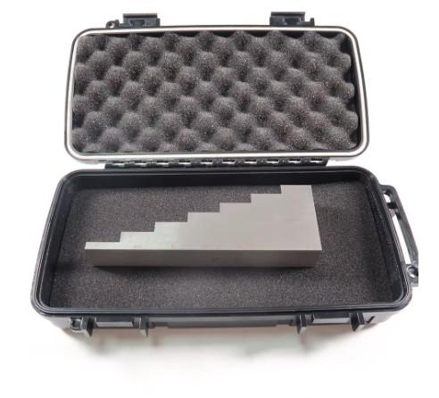 Bloc d'essai en 7 étapes en acier 1018 épaisseur 5 mm 12,5 mm 20 mm 27,5 mm 35 mm 42,5 mm 50 mm