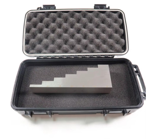 Bloque de prueba de 7 pasos en acero de 1018 espesor 5 mm 12,5 mm 20 mm 27,5 mm 35 mm 42,5 mm 50 mm