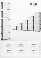 Conjunto completo de armazenamento de bateria solar de 51,2 V em ascensão 15 Kw para casa fora da rede