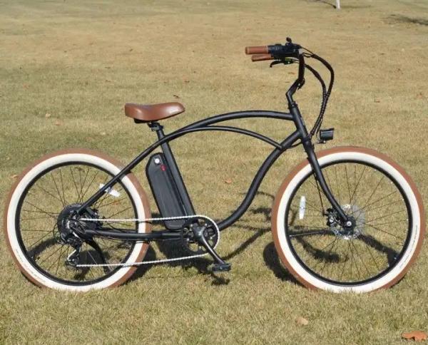 7 speed Beach Cruiser Electric Bike 48V 500W Vintage Electric Bicycle 26 Inch