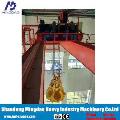 China Made  Hydraulic Overhead Bridge Grab Bucket Crane for Waste Incineration Plants Using