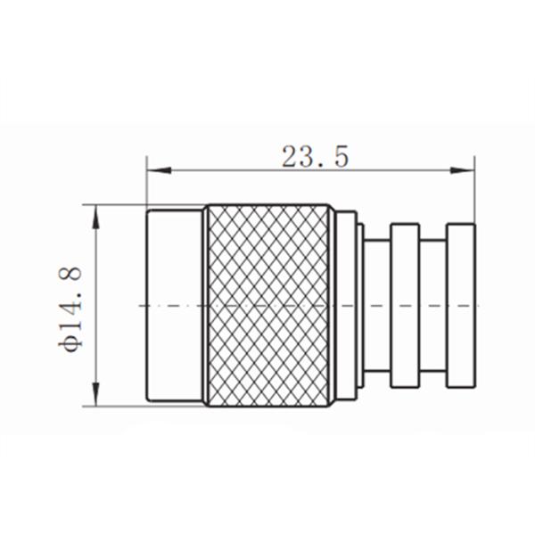 Мужчина TNCA прекращение 23.5mm нагрузки RF 2 ватт коаксиальное/0,925 DC длины ″ - 18GHz
