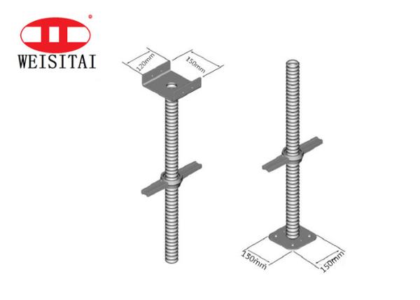 cabeça de Jack Scaffolding U do parafuso de 28mm para a construção civil