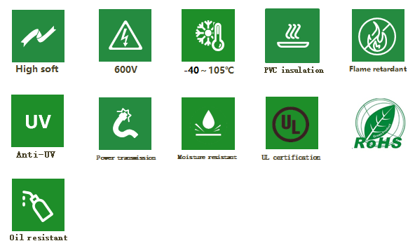 STOW 600V 105℃ UV Resistance Multi Conductor Cable
