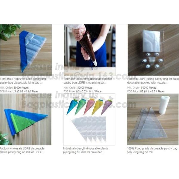 Reusable Decorating Cake Tool Silicone Icing Piping Bag Cream Pastry Bag Disposable, Sugar Craft Bags, Cake Cream, Decor