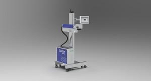 0.01-3mm Depth 20W Fiber Fly Laser Marking Machine For Metal Sheet Number