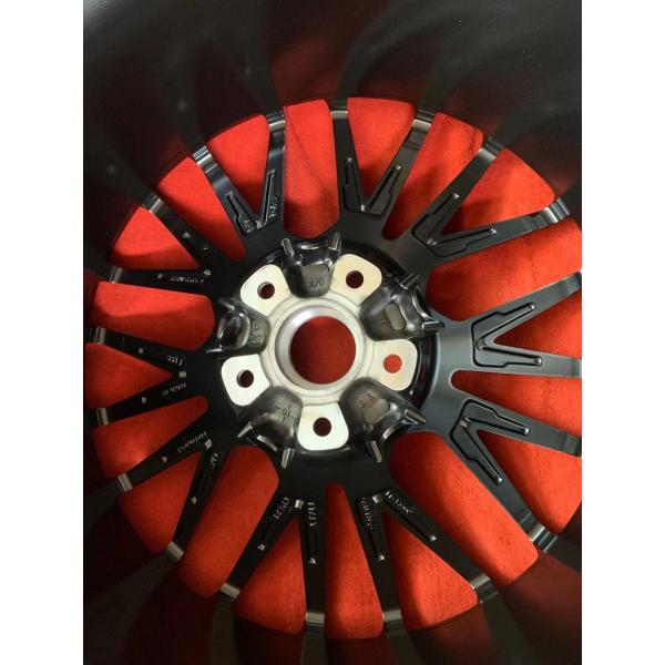 ET46 9.5J 21 Inch Black Alloy Wheels Rims For Porsche Multi Spokes