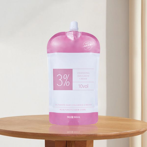Révélateur de couleur capillaire organique 3% 6% 9% 12% Crème Peroxyde OEM/ODM Personnalisable