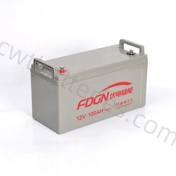 Grand gel 12V 100Ah batterie solaire UPS stockage d'énergie pour la maison résidentielle