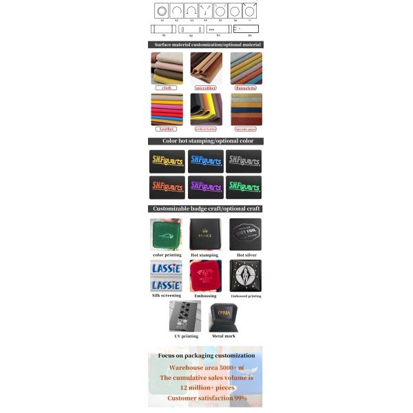 Cyan Plain Soft Touch Faux Jeux en cuir Packaging Box Case Luxury Organizer