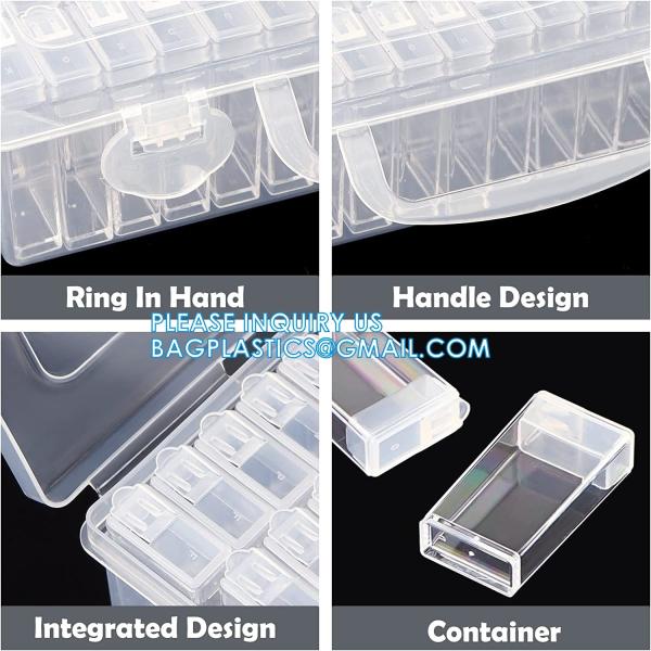 Plastic Seed Storage Box, Seeds Storage Organizer Container, Flower Seeds,Vegetable Seeds, Clover Seeds, Basil Seeds