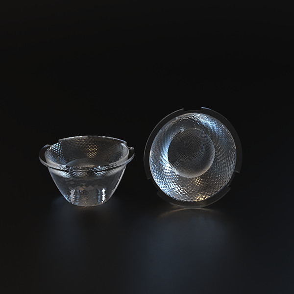 PMMA TIR LED Light Lens with 36° Beam Angle 93% Efficiency for Color Mixing in Down Lights