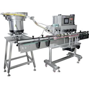Fully automatic aluminum cap screwing machine