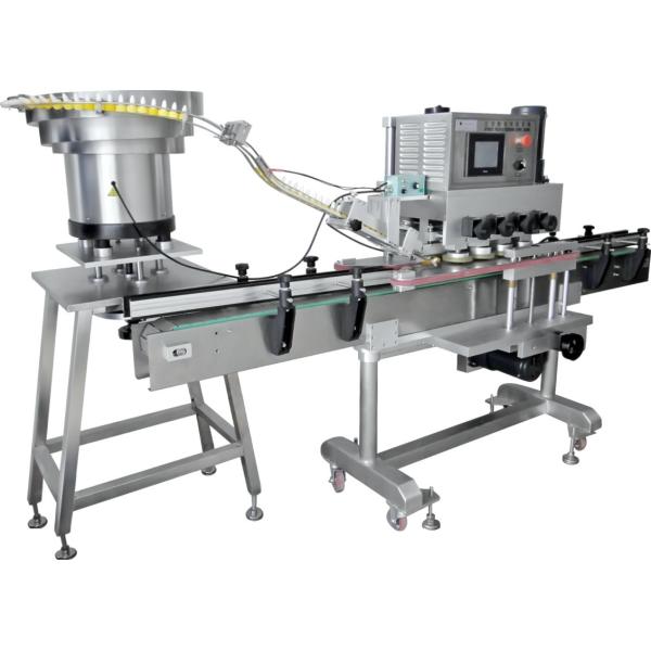 Fully automatic aluminum cap screwing machine