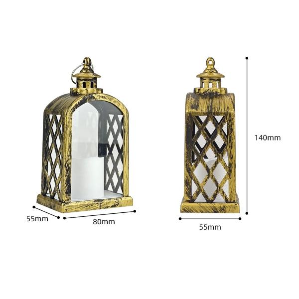 Custom Blanks Christmas Lantern Hanging Led Garden Decorative Storm Light Sublimation Lanterns