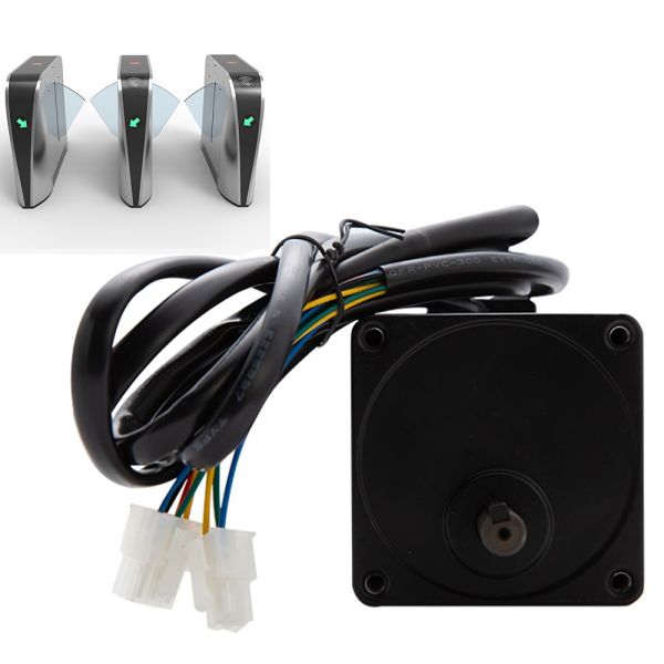 24VDC 40W Brushless Servo Motor Equipped 1:50 Planetary Gear Reducer, High Torque DC Servo Gear Motor Special For Turnstile Gate Access Control Mechanism