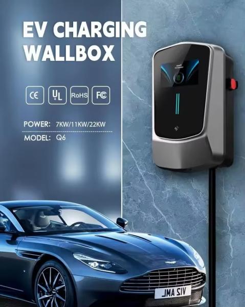 New Energy Electric Type GB/T Car Charger Equipment EV Charging Stations AC 7kw EV Charger for Vehicles