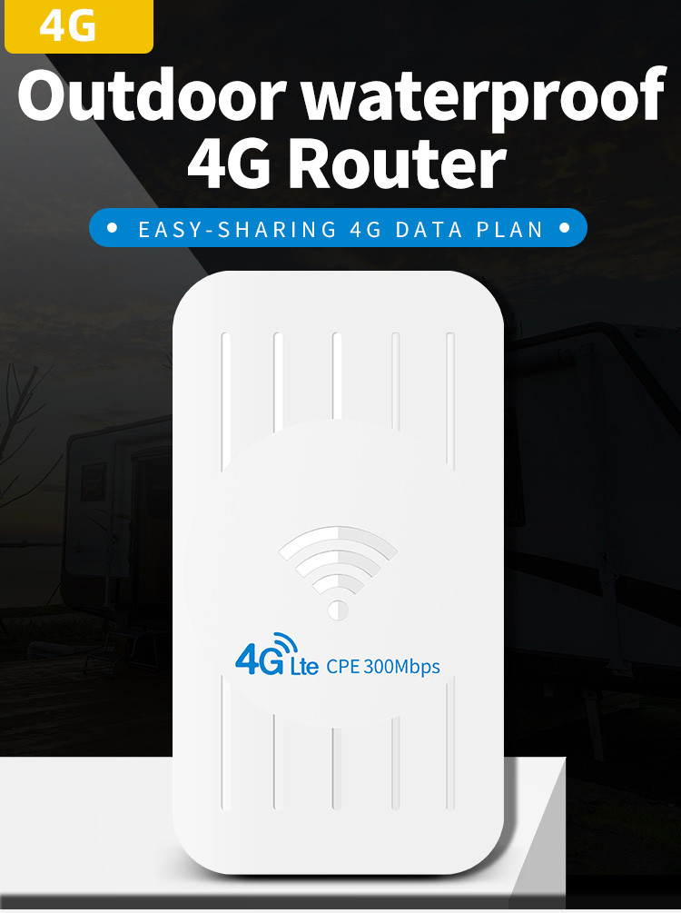 Поддержка SIM-карты набора микросхем MT7628N 1 маршрутизатора 24V POE H5B 4G на открытом воздухе
