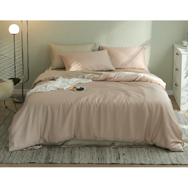 Pure Color 60S European Luxury Tencel Bedding Set Home Textile Product Customized Size