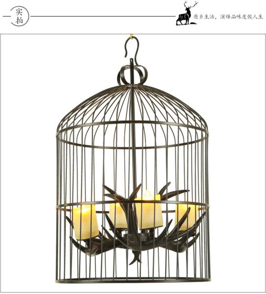 Antler dining room light Cage Chandelier Lighting For Indoor Home (WH-AC-28)