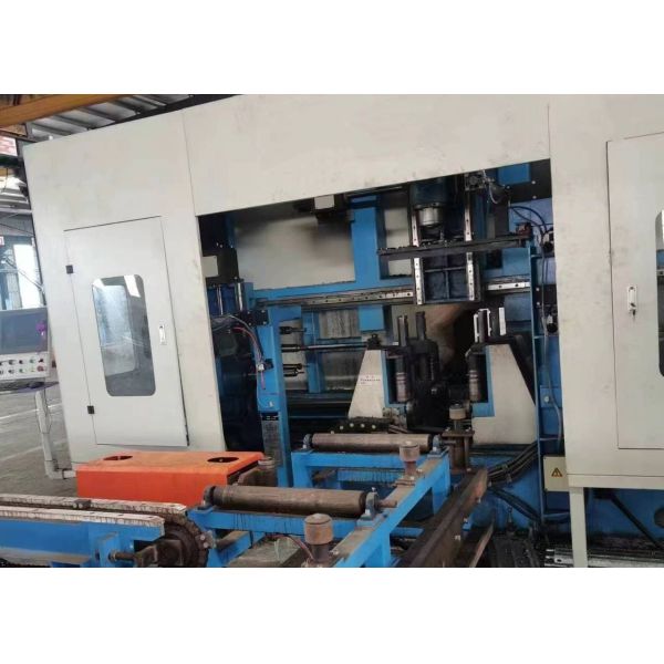 PLC Control Method  CNC 3D I Beam Drilling Shearing Machine Line 3×11KW Motor Power