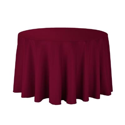 Cubiertas de mesa redonda impermeables Muebles redondos de poliéster para restaurantes