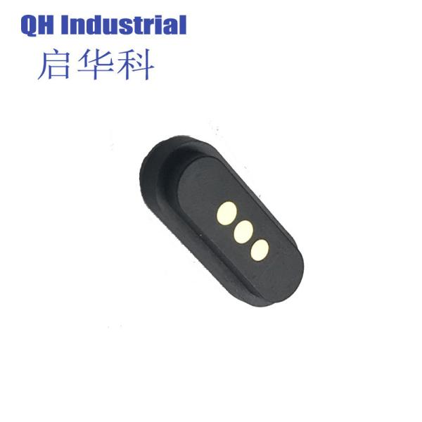 Gold Plated 12V 1A 5V 2A Male And Female Data Transmission Pogo 3 4 5 6 7 Pin Magnetic Pogo Pin Connector