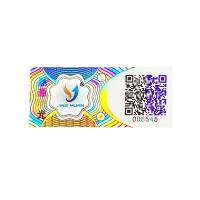 Autocollants anti-vide personnalisés Hologram Die Cut 100 microns
