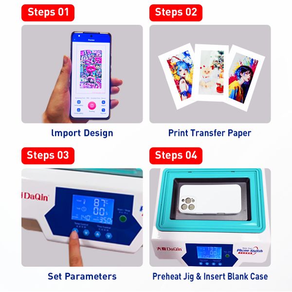 High Efficiency 3D Sublimation Printer For Custom Phone Cases – Fast Drying, Universal Mold, Easy To Operate