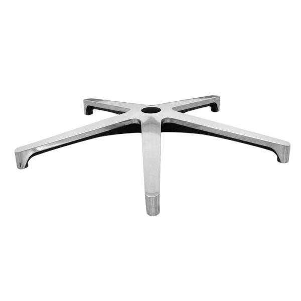 Chaise de bureau à cinq griffes à base métallique réglable