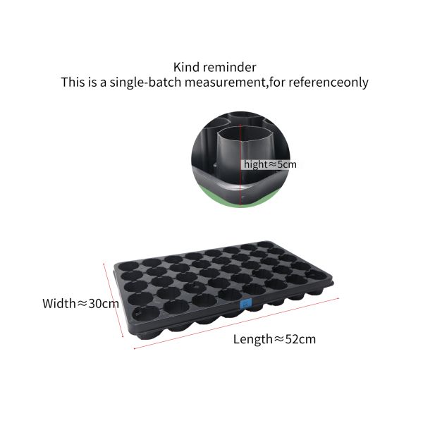 Customized 40 Cell PP Hydroponic Seedling Tray with Thickened Perforated Hydroponic Planting