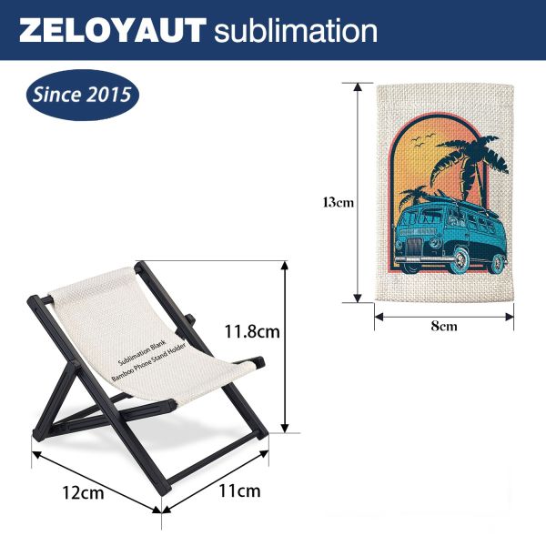 Wholesale Linen Phone Stand Chair Sublimation Blanks DIY Personalized Custom Photo Promotional Business Gifts