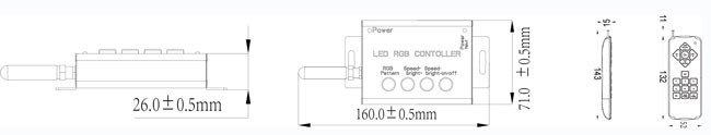 Регулятор света бассейна СИД регулятора AC12V RGB коммерчески полностью одновременный