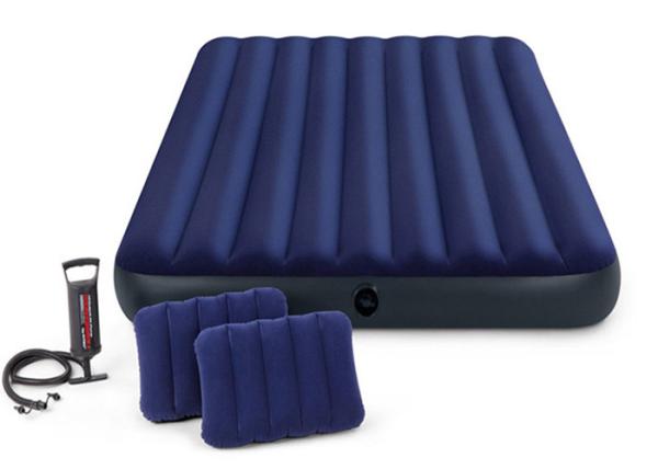 Wear Resistance Inflatable Bunk Bed With Electric Build In Pump PVC Material