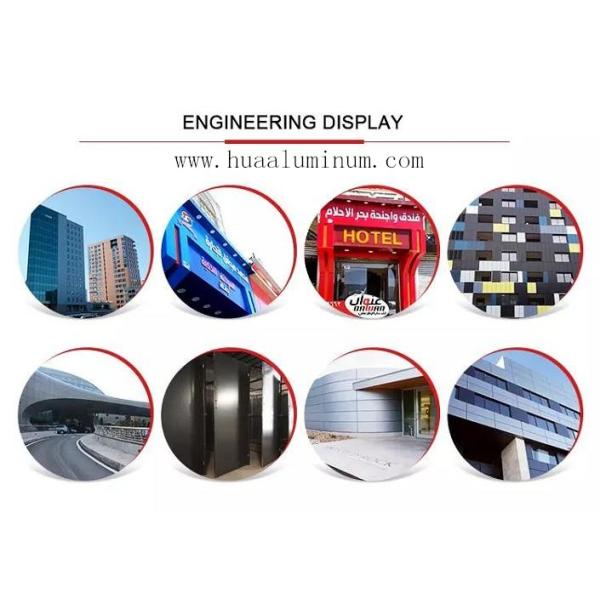 4x8ft Exterior Aluminium Wall Panels , ASTM 6mm ACM Panels In Exhibition