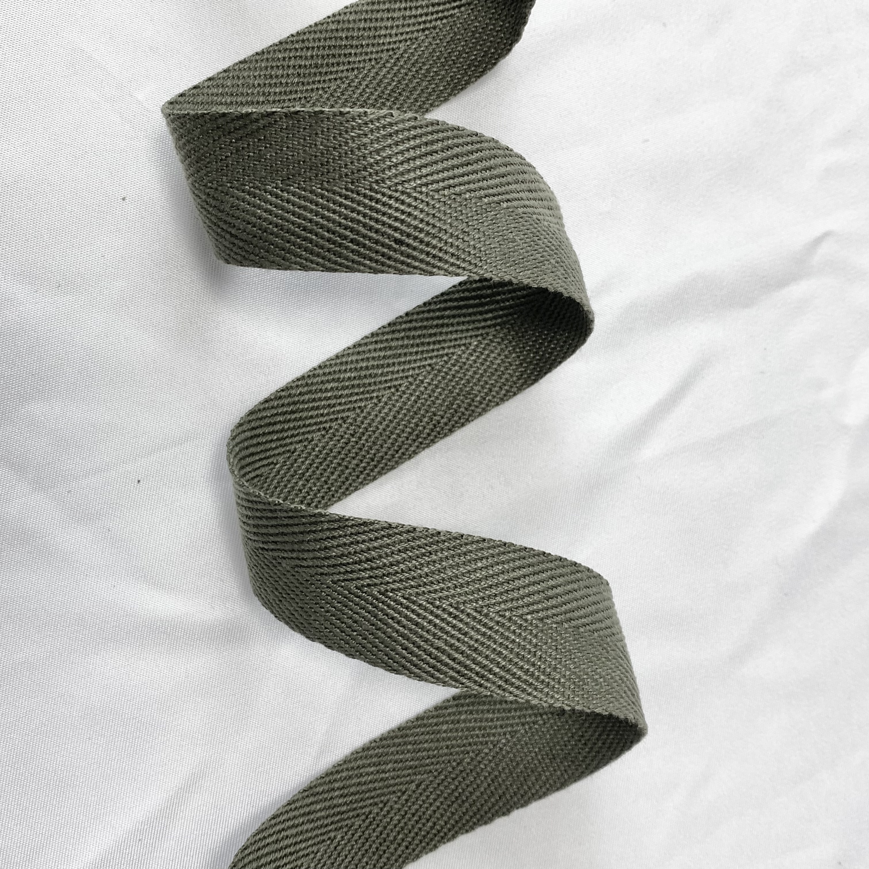 Herringbone polyester-cotton webbing Various colors Backpack strap Belt Handbag strap