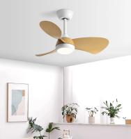 Ventilador de techo LED moderno de 38 pulgadas con 3 aspas, motor de CC, interruptor de control remoto, instalación para proyectos en interiores de sala de estar