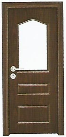 AB-GM6005 PVC-MDF glass door