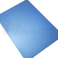 1000 mmx2000 mm Ligne satinée en acier inoxydable décorative Saphir bleu mat 0,4-3,0 mm Épaisseur ligne de cheveux