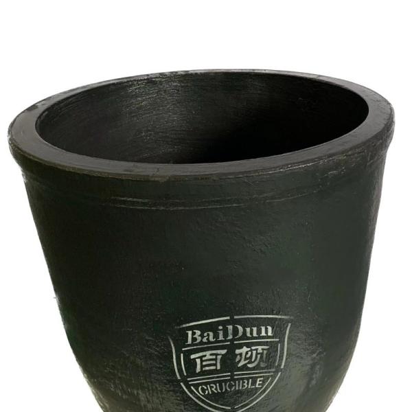 Smooth Graphite Carbon Crucible Alkalis Resistant Cylindrical Shape