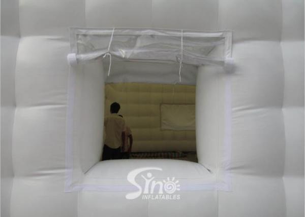 outdoor party or events white inflatable cube tent with removable windows N doors